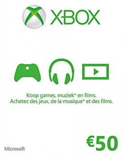 Xbox Live 50 EUR krabice