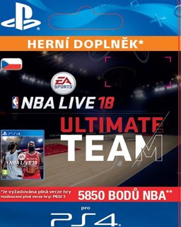 NBA Live 18 Ultimate Team 5850 Points