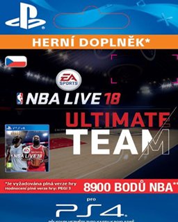 NBA Live 18 Ultimate Team 8900 Points krabice