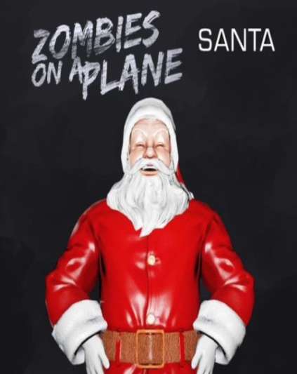 Zombies on a Plane Santa