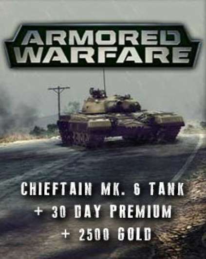 Armored Warfare Chieftain Mk. 6 Tank + 30 day Premium + 2500 Gold