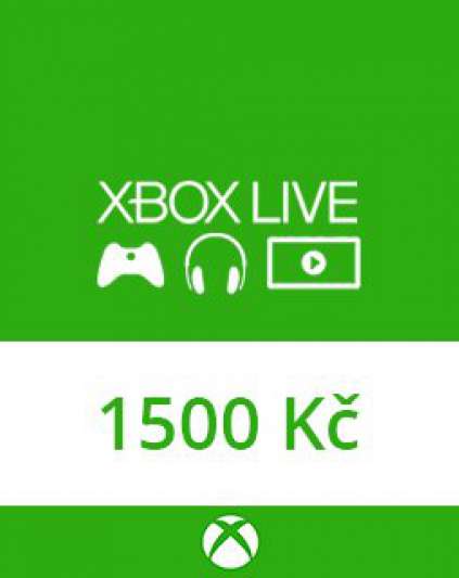 Microsoft Xbox live Dárková karta 1500 kč
