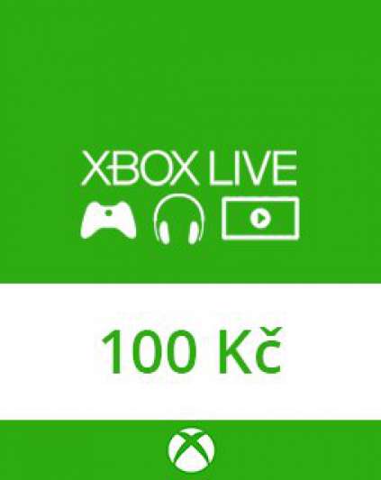 Microsoft Xbox live Dárková karta 100 kč