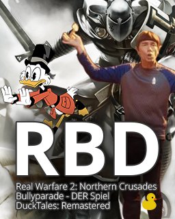 Real Warfare 2 Northern Crusades + Bullyparade DER Spiel + DuckTales Remastered krabice