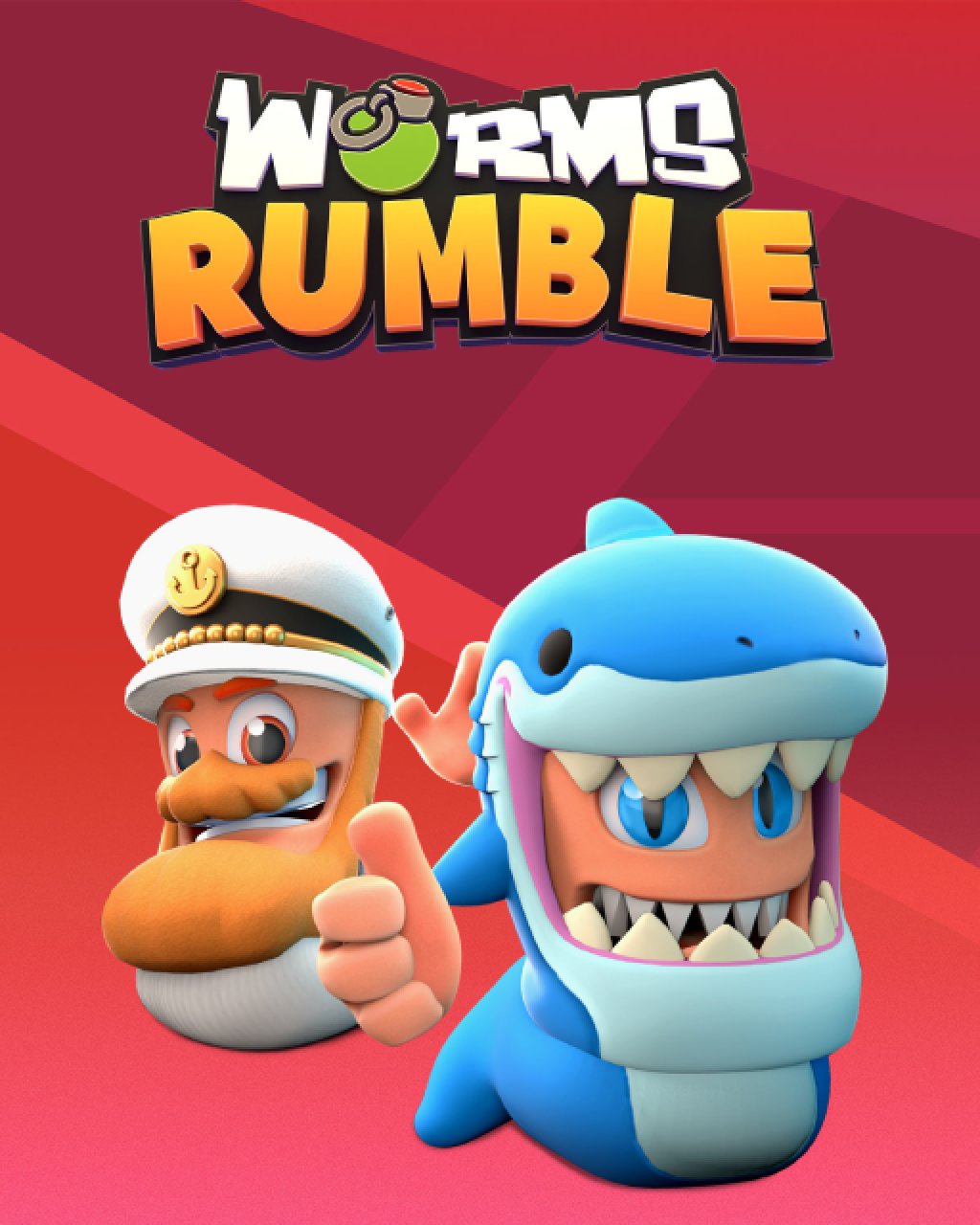 Worms Rumble Captain & Shark Double Pack
