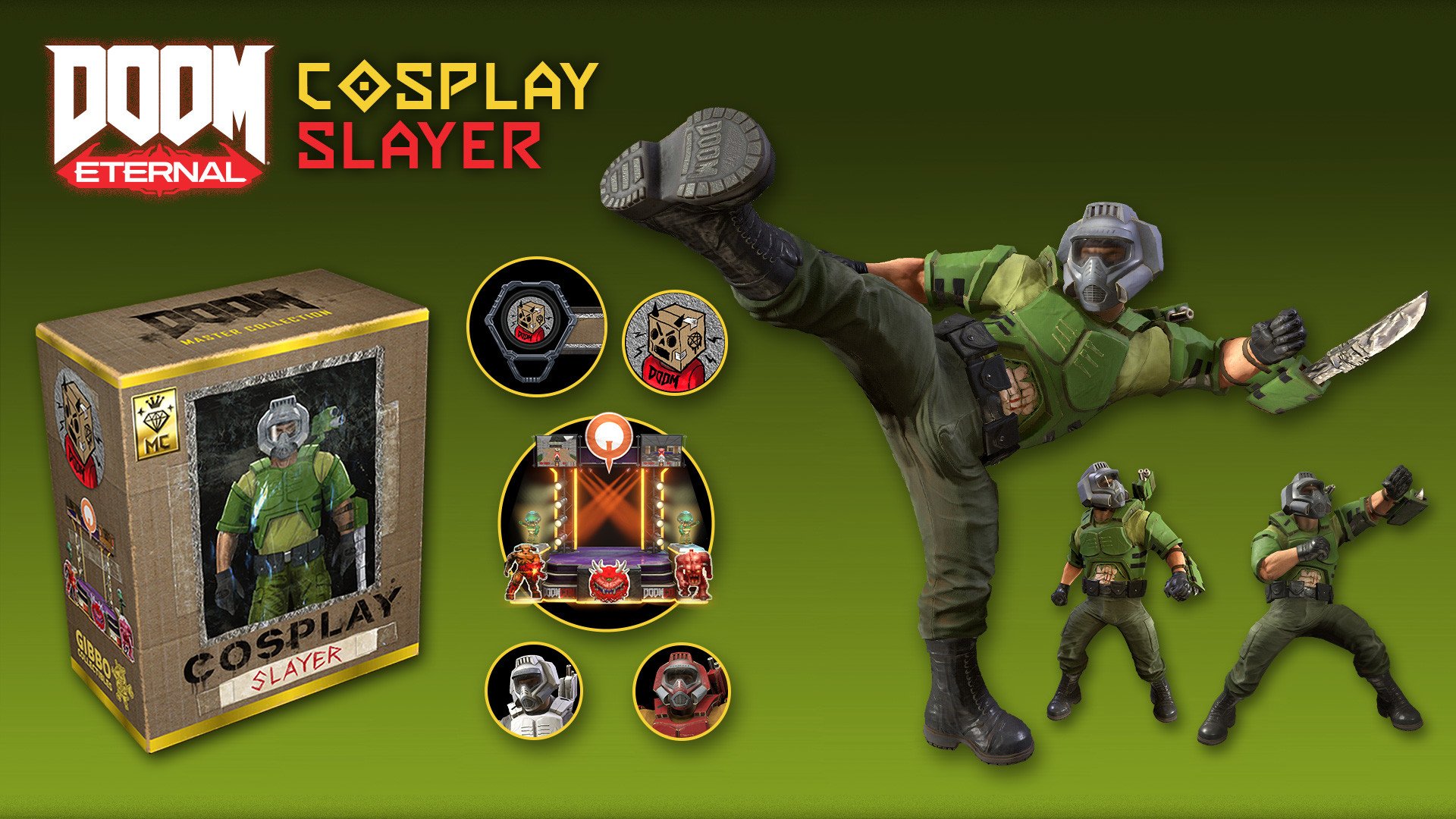 DOOM Eternal Cosplay Slayer Master Collection Cosmetic Pack 1