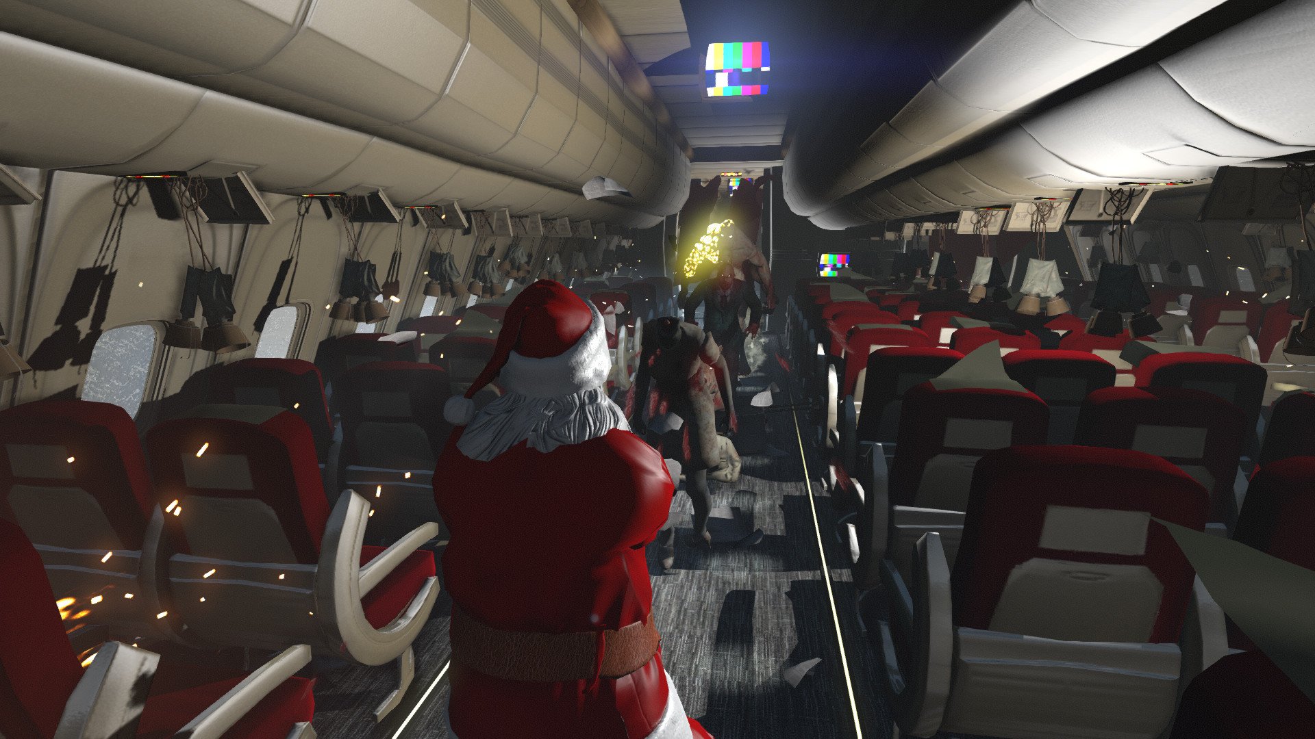 Zombies on a Plane Santa 3