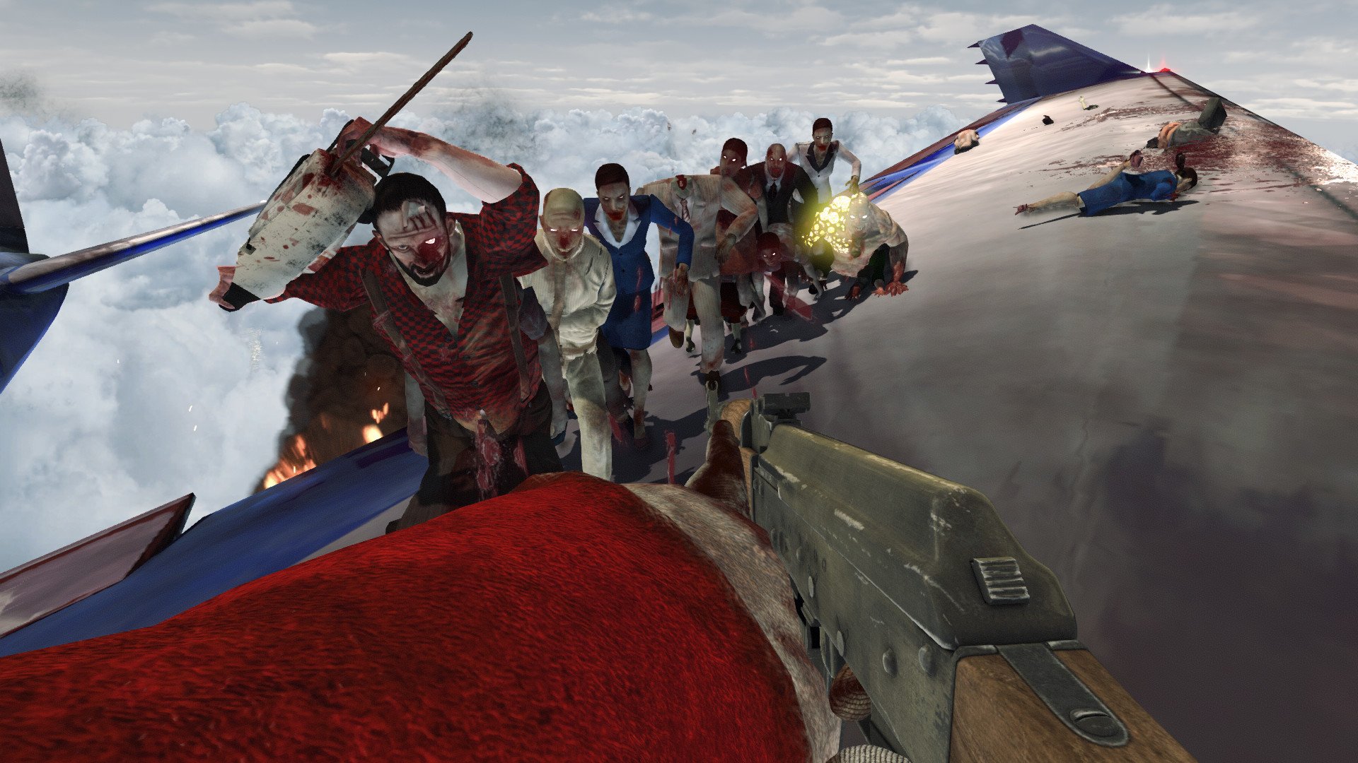 Zombies on a Plane Santa 4