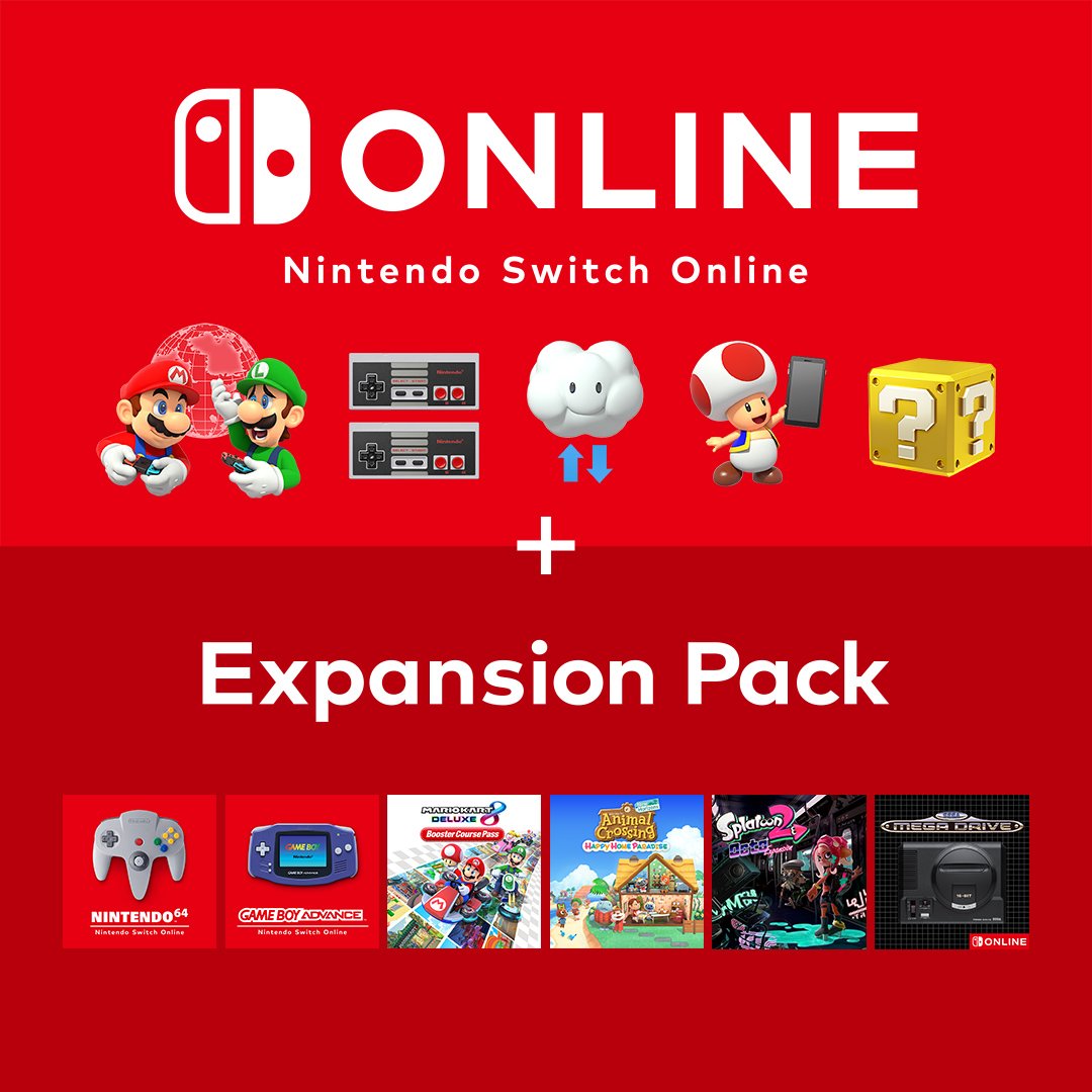 Nintendo Switch Online 365 Dní Family Membership + Expansion Pack 2