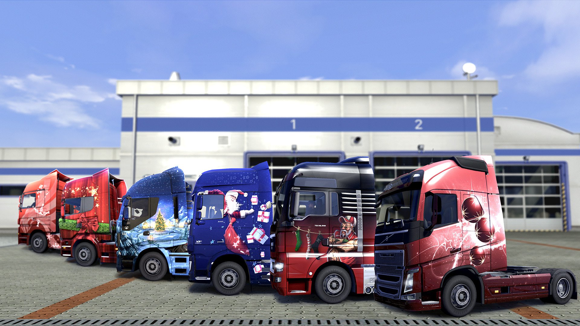 Euro Truck Simulátor 2 Christmas Paint Jobs Pack 9