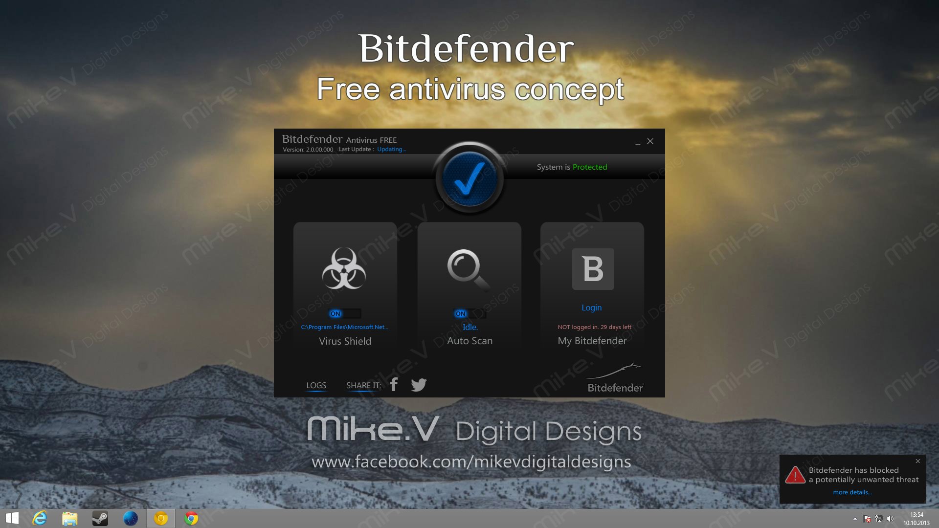 Bitdefender Total Security 2017 1lic. 3 měs. 3