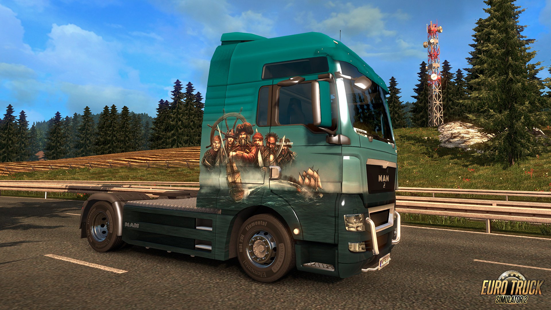 Euro Truck Simulátor 2 Pirate Paint Jobs Pack 5