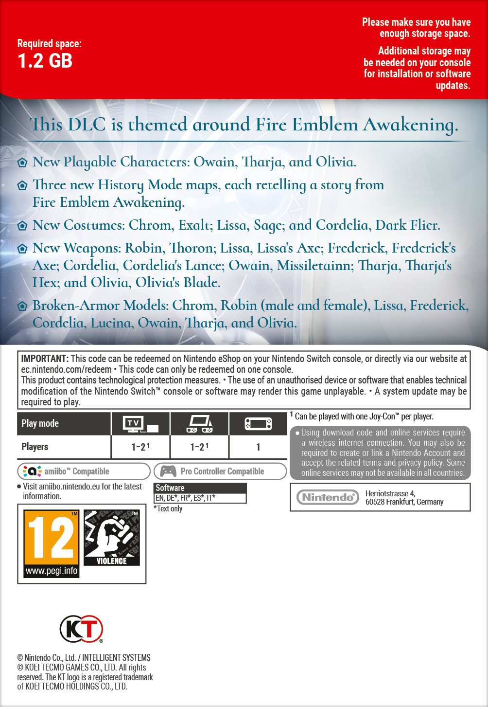 Fire Emblem Warriors: Fire Emblem Awakening Pack DLC 1