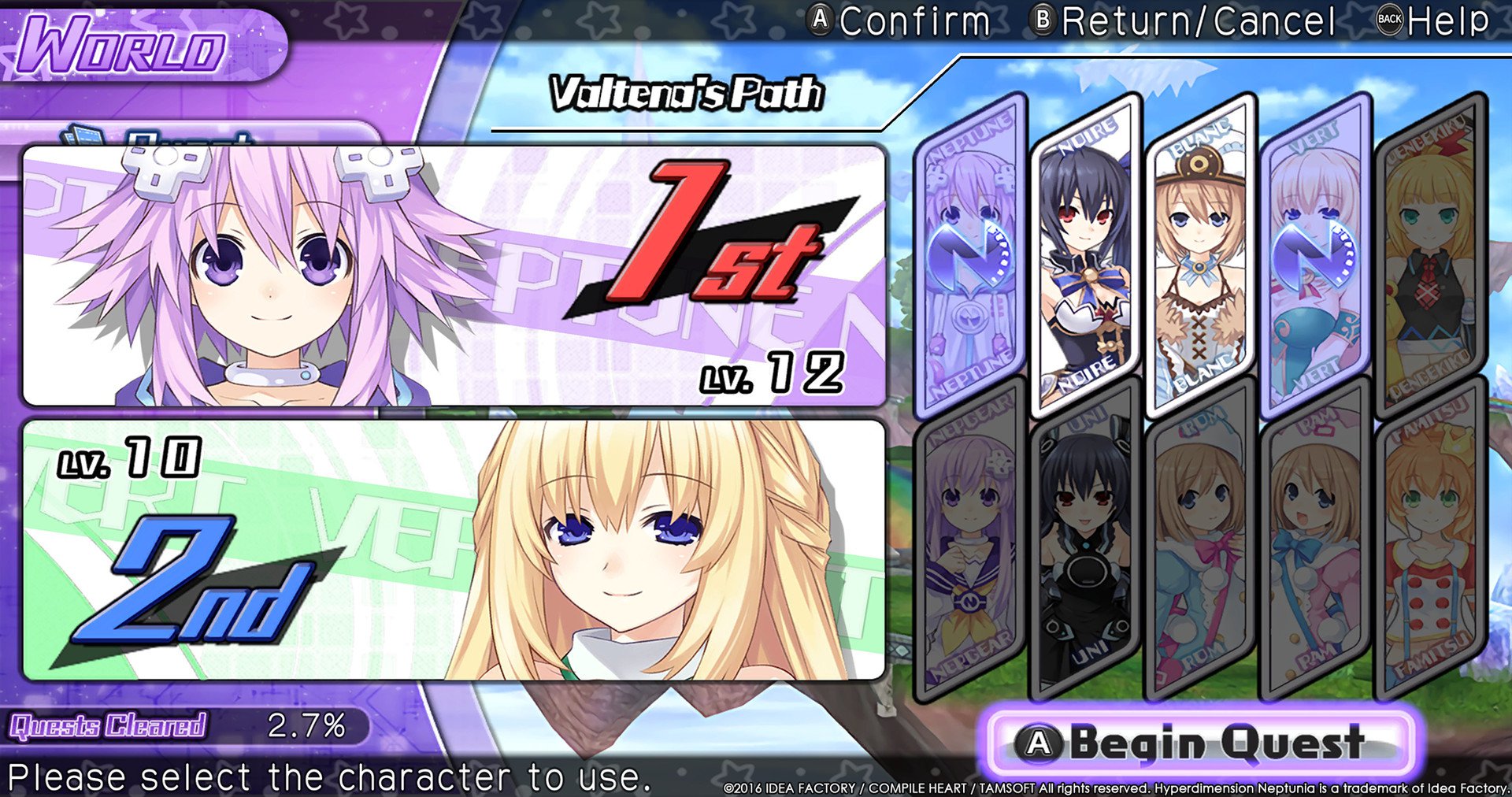 Hyperdimension Neptunia U Action Unleashed 6