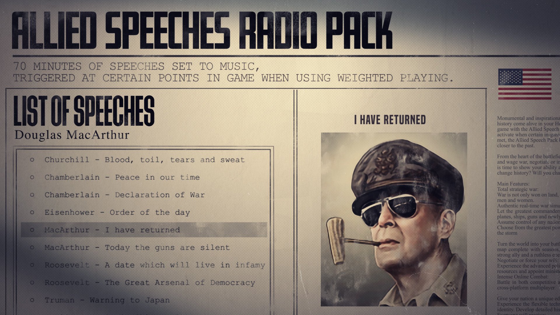 Hearts of Iron IV Allied Speeches Pack 4