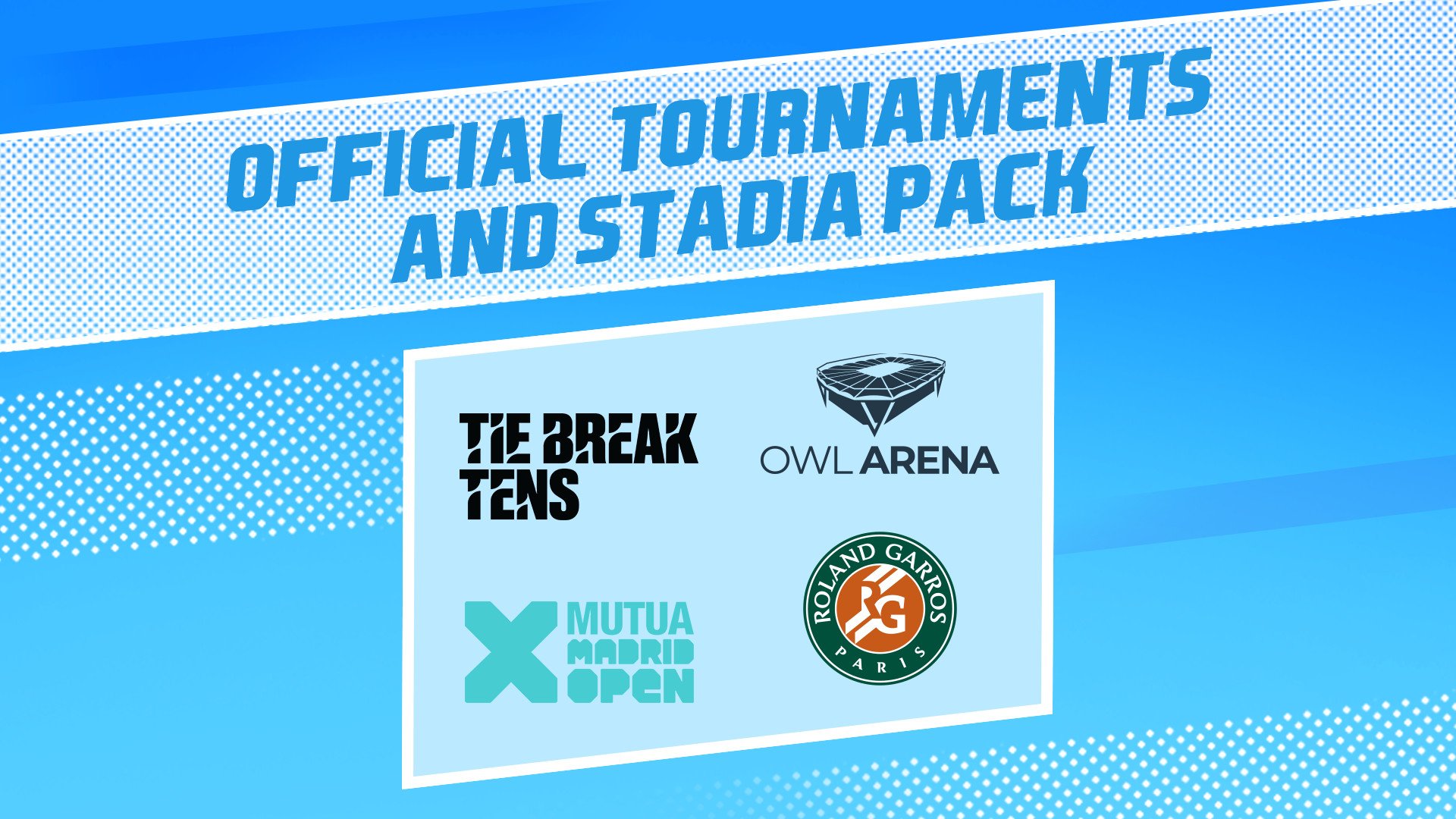 Tennis World Tour 2 Official Tournaments and Stadia Pack 1