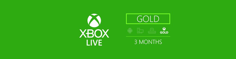 Xbox Live Gold 3 Měsíce