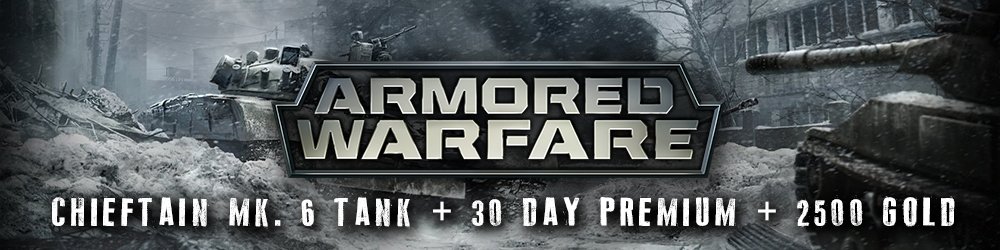 Armored Warfare Chieftain Mk. 6 Tank + 30 day Premium + 2500 Gold