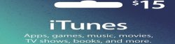 iTunes 15 USD