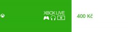 Microsoft Xbox live Dárková karta 400 kč